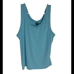 Wild Fable Women's Tank-Top, Fitted, Light Blue, Size L (0323)